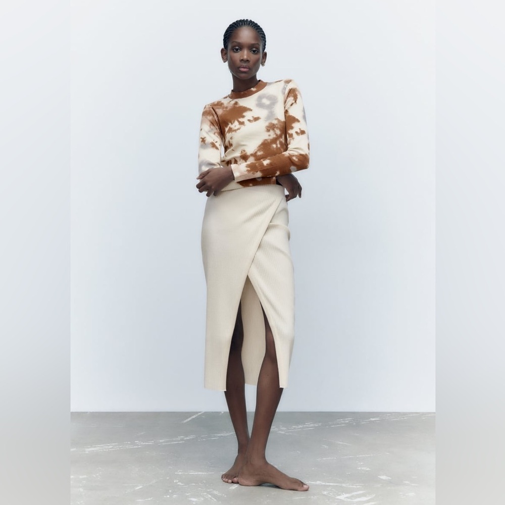 Zara ribbed skirt